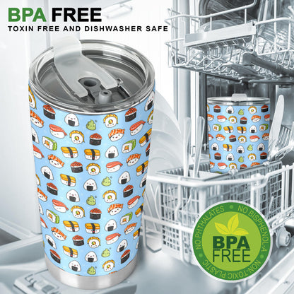 Sushi Cartoon Design Tumbler
