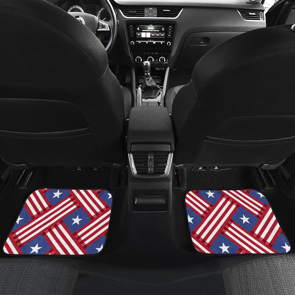 American flag Pattern Car Floor Mats Front Back