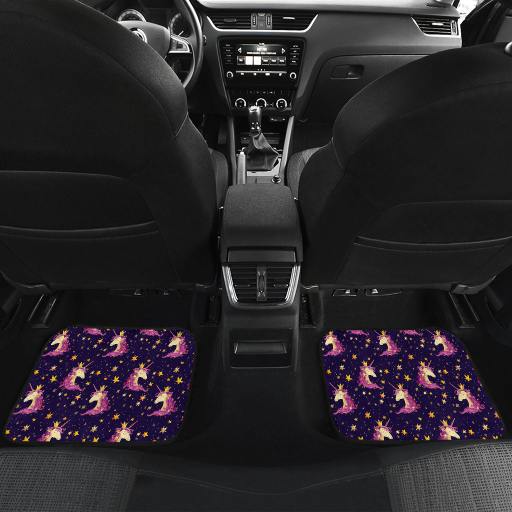 Unicorn Princess Star Sparkle Car Floor Mats Front Back