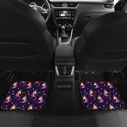 Unicorn Princess Star Sparkle Car Floor Mats Front Back