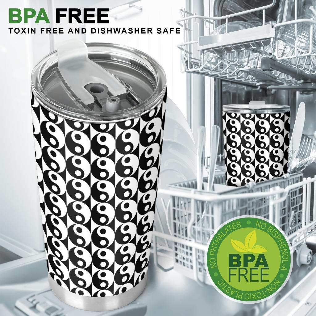 Yin Yang Classic Pattern Design Print Tumbler