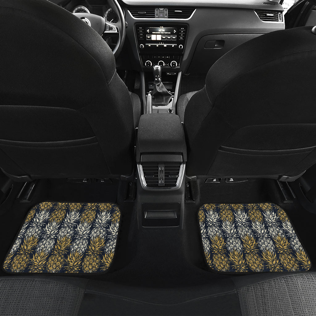 Pineapple Print Design Pattern Car Floor Mats Front Back