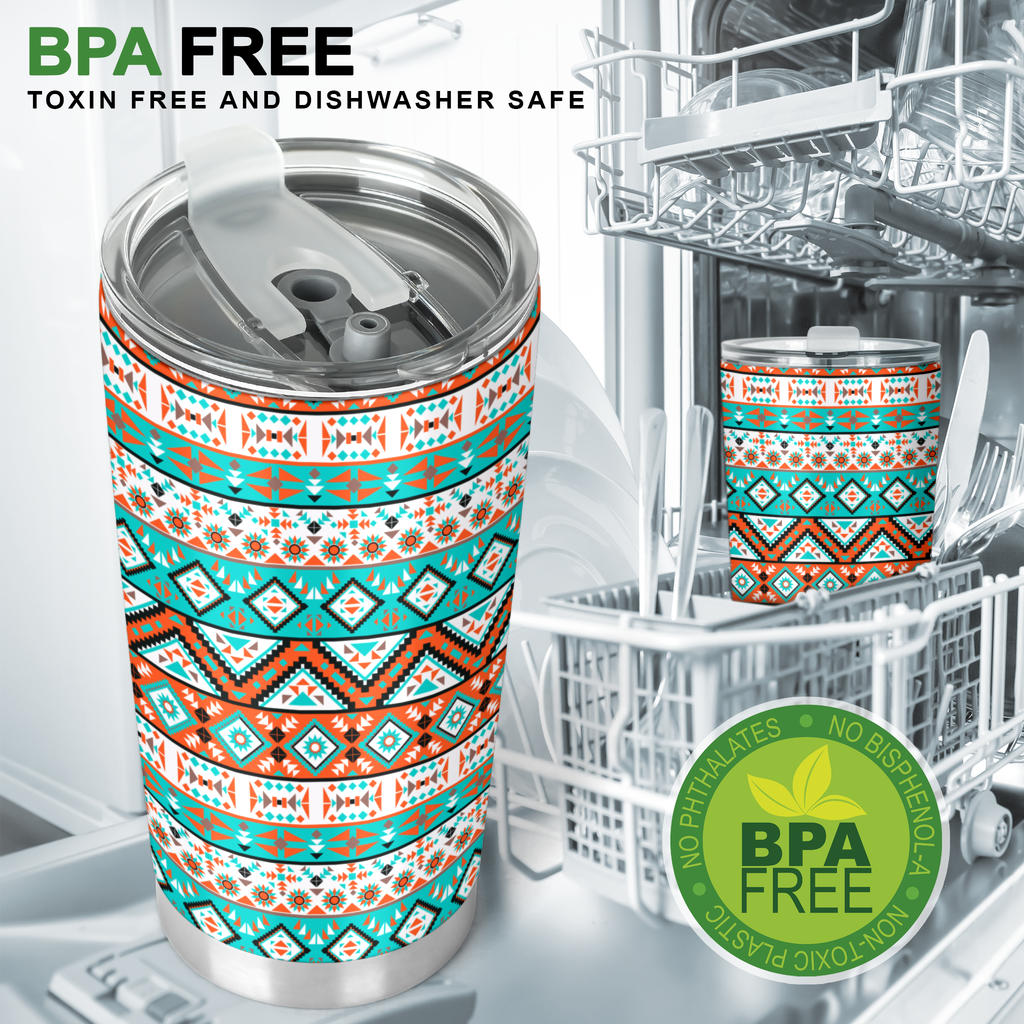 Navajo Style Print Pattern Tumbler