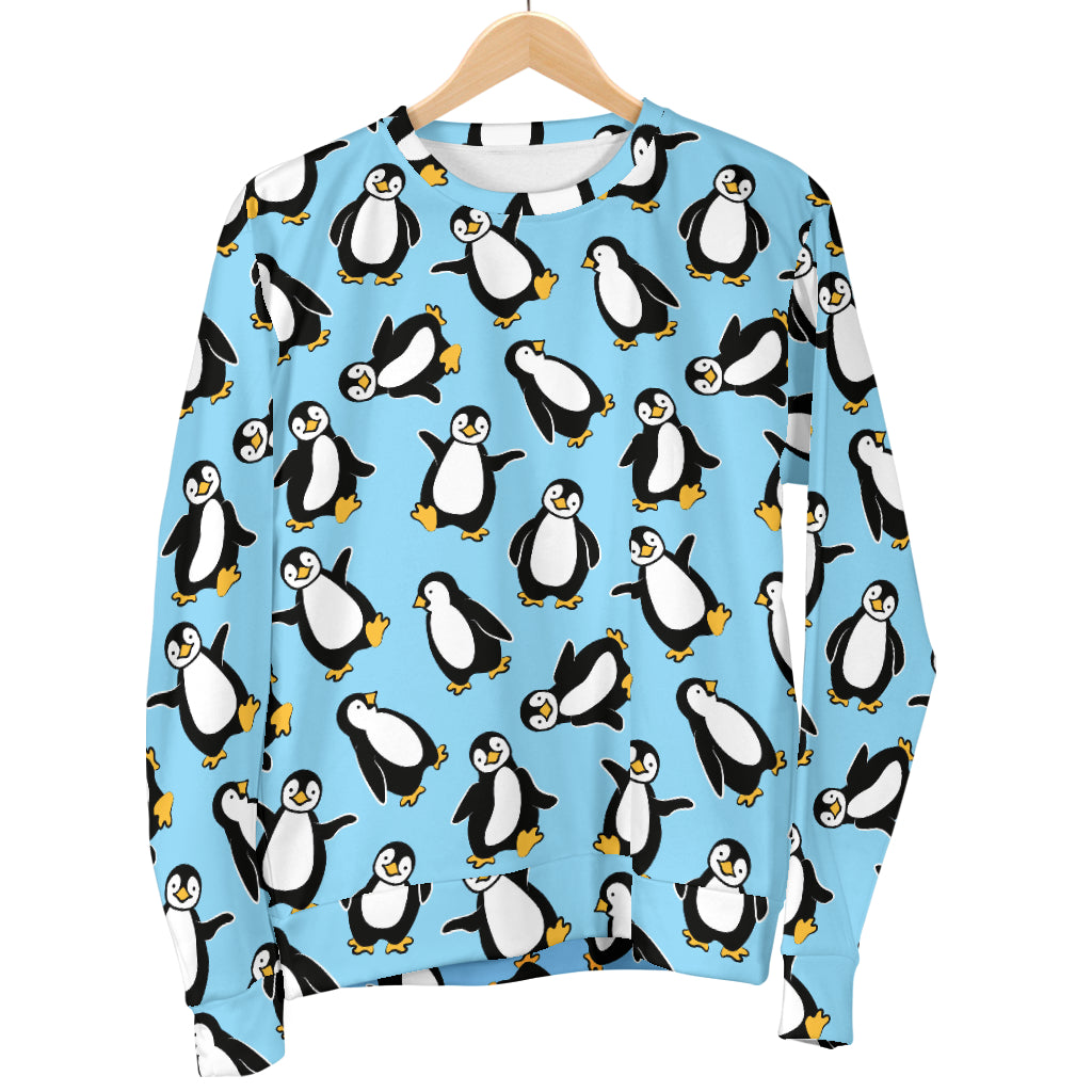 Penguin Happy Print Women Long Sleeve Sweatshirt
