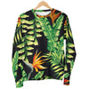 Hawaiian Flower Tropical Palm Leaves Men Long Sleeve Sweatshirt