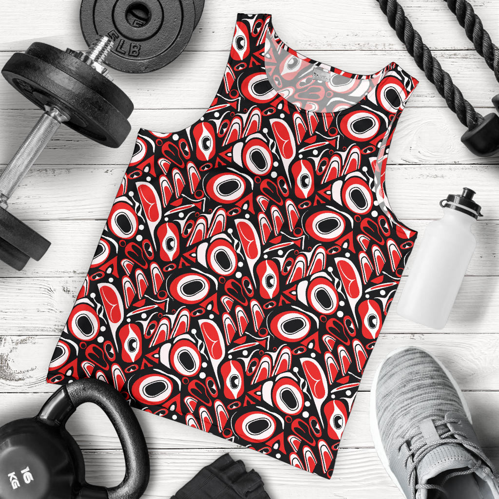 Totem Pole Texture Design Men Tank Top