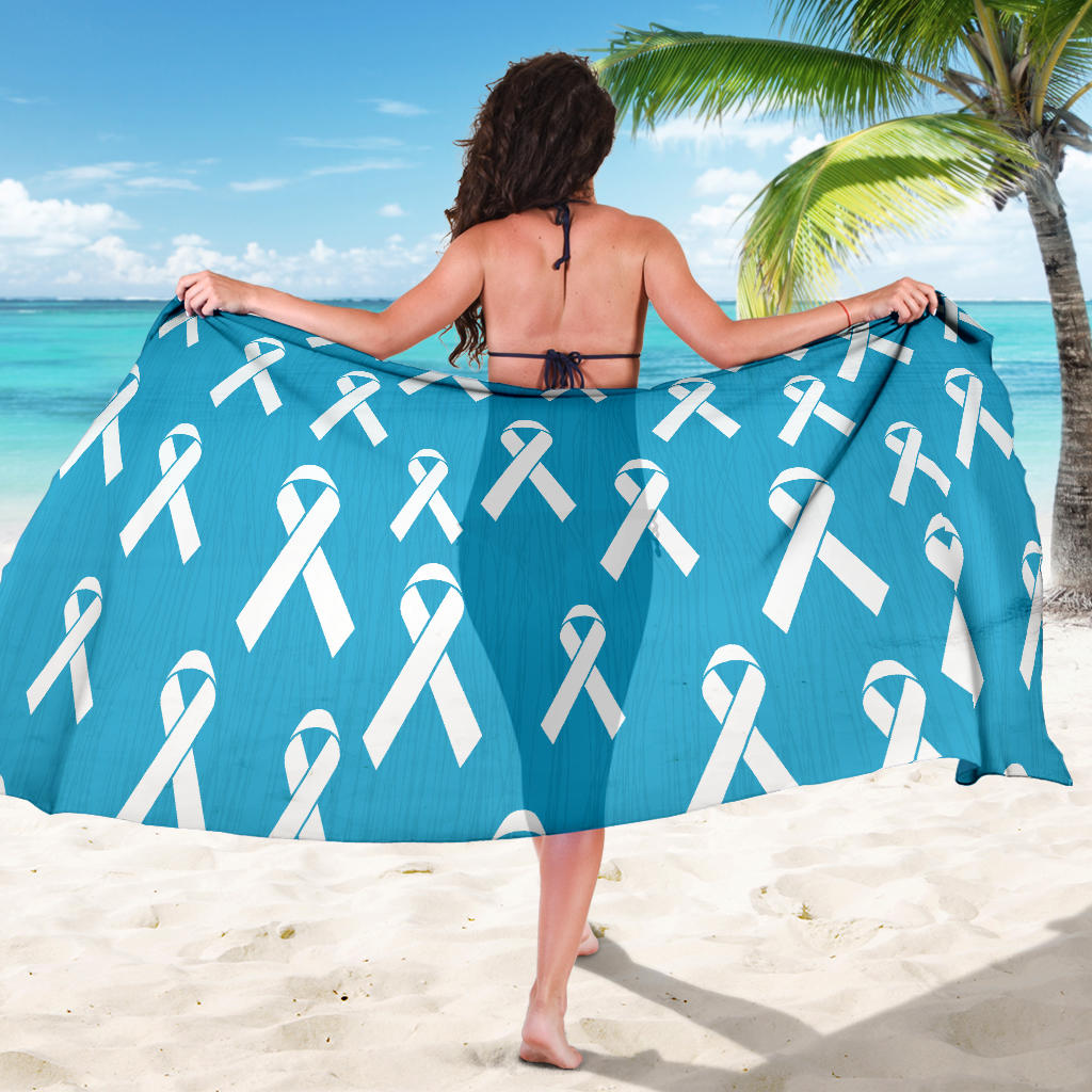 Liver cancer Pattern Print Design 01 Sarong Pareo Wrap