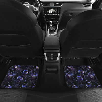 Jellyfish Themed Car Floor Mats Front Back