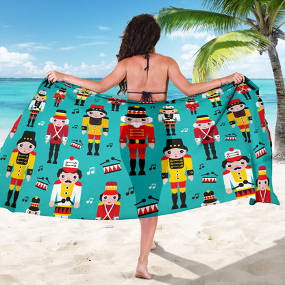 Nutcracker Pattern Print Design A03 Sarong Pareo Wrap