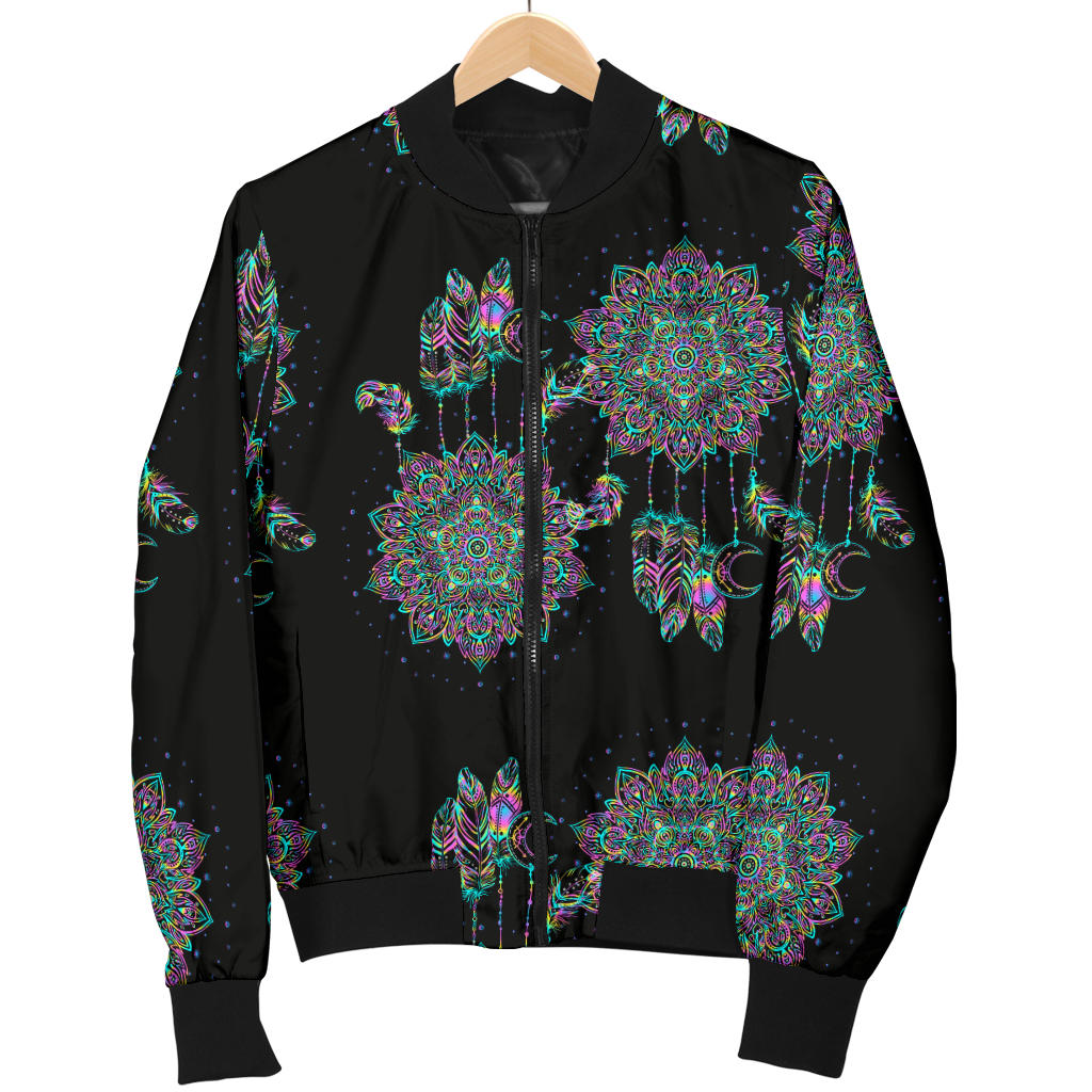 Dream Catcher Colorful Hand Draw Men Bomber Jacket