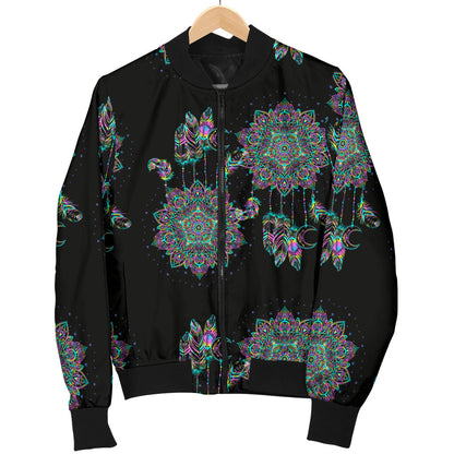 Dream Catcher Colorful Hand Draw Men Bomber Jacket