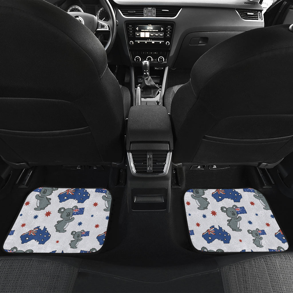 Koala Australia Day Themed Design Car Floor Mats Front Back