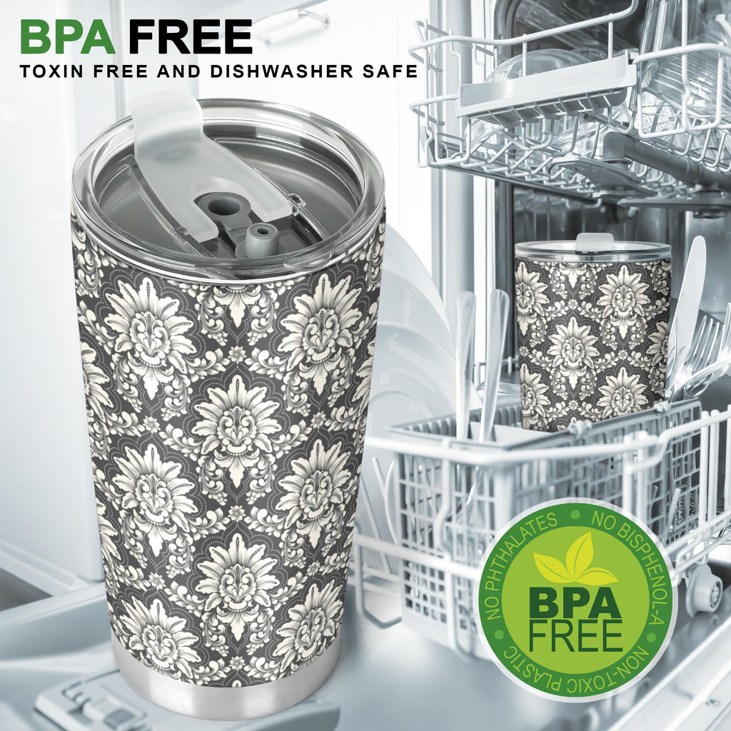 Damask Elegant Print Pattern Tumbler
