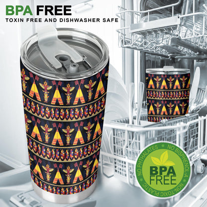 Totem Pole Design Tumbler