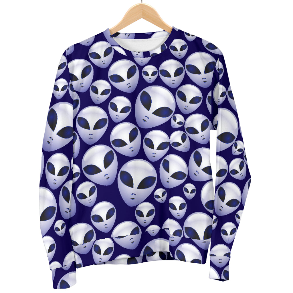 Alien Head Extraterrestrial Women Long Sleeve Sweatshirt