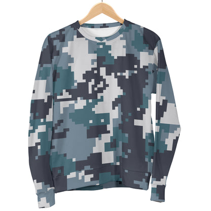 ACU Digital Urban Camouflage Men Long Sleeve Sweatshirt