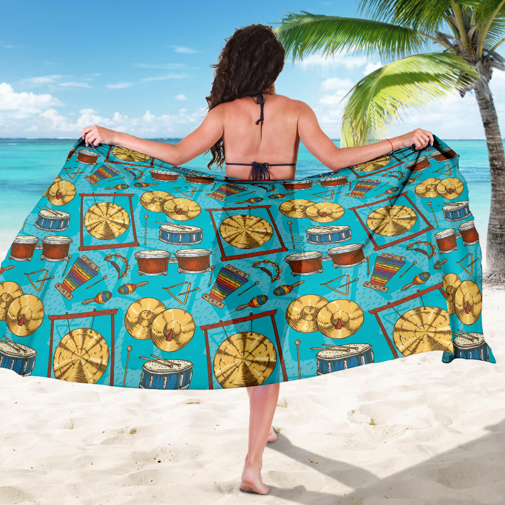 Percussion Pattern Print Design 03 Sarong Pareo Wrap