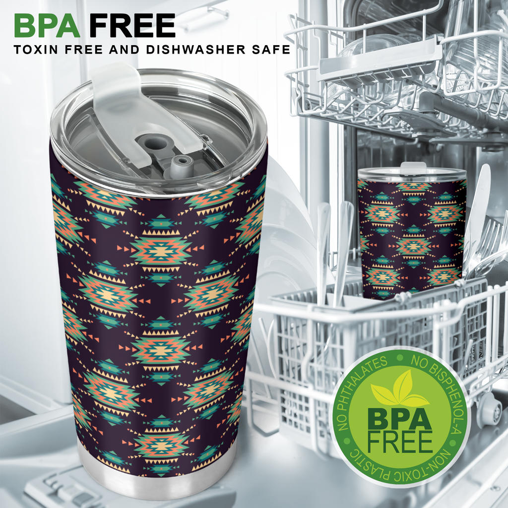 Navajo Geometric Style Print Pattern Tumbler