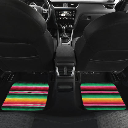 Mexican Blanket Classic Print Pattern Car Floor Mats Front Back