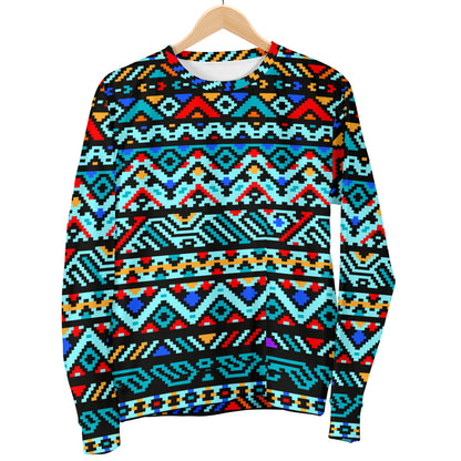 Southwestern Style Men Long Sleeve Sweatshirt