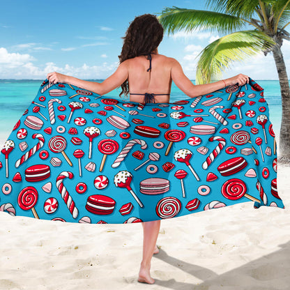 Candy Pattern Print Design 05 Sarong Pareo Wrap