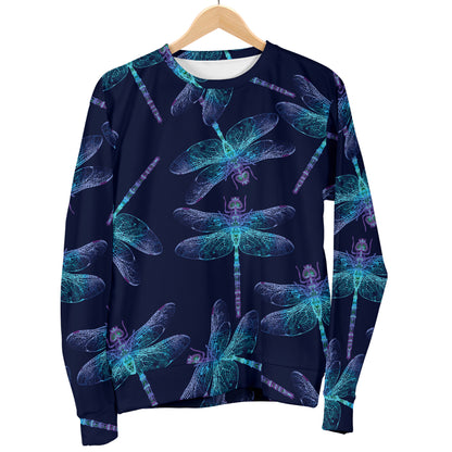 Dragonfly Hand Drawn Style Print Men Long Sleeve Sweatshirt