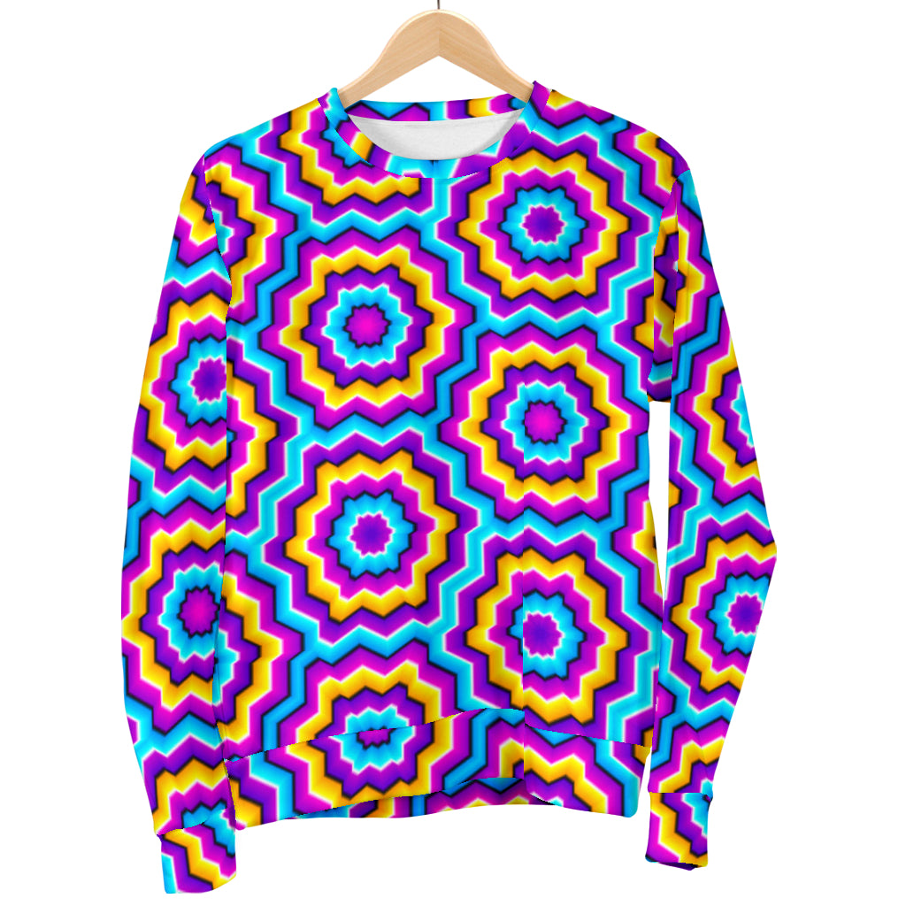 Optical illusion Techno Movement Women Long Sleeve Sweatshirt