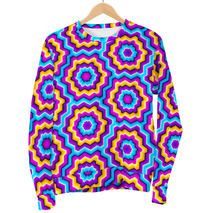 Optical illusion Techno Movement Women Long Sleeve Sweatshirt