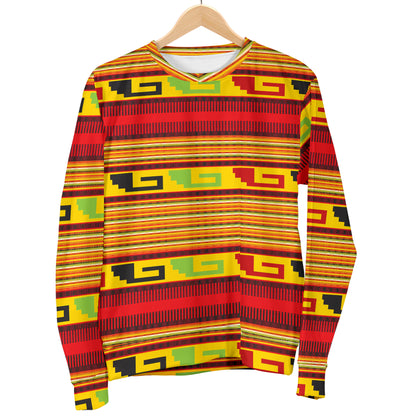 Mexican Blanket Ornament Print Pattern Women Long Sleeve Sweatshirt