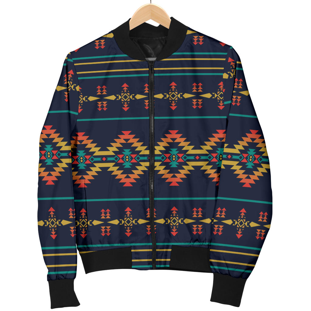 Southwest American Design Themed Print Men Bomber Jacket