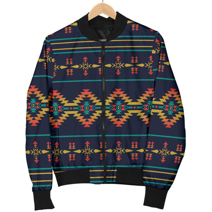 Southwest American Design Themed Print Men Bomber Jacket