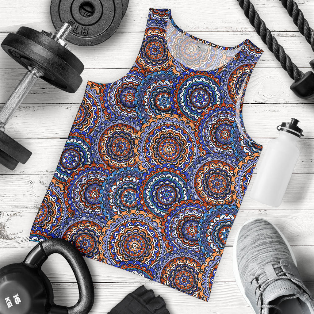 Mandala Boho Chic Design Print Men Tank Top