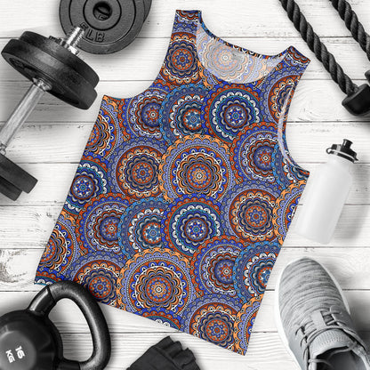 Mandala Boho Chic Design Print Men Tank Top
