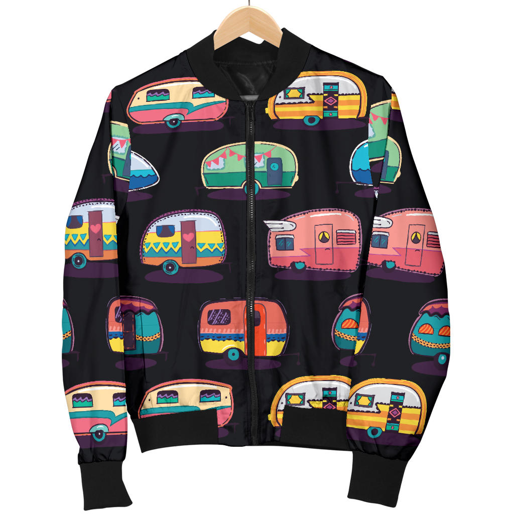 Camper Camping Pattern Men Bomber Jacket
