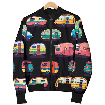 Camper Camping Pattern Men Bomber Jacket