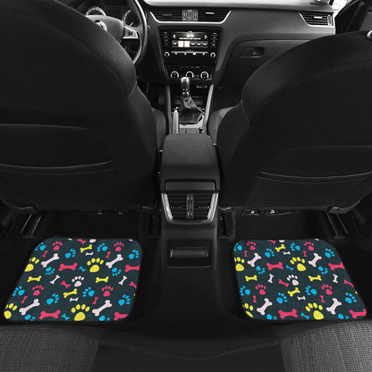 Paw Design Print Car Floor Mats Front Back