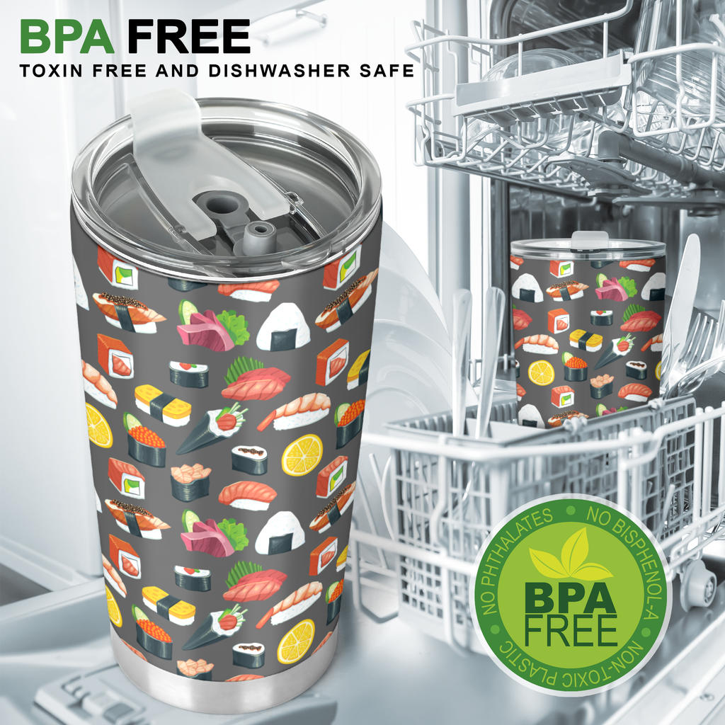 Sushi Pattern Print Tumbler