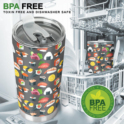 Sushi Pattern Print Tumbler