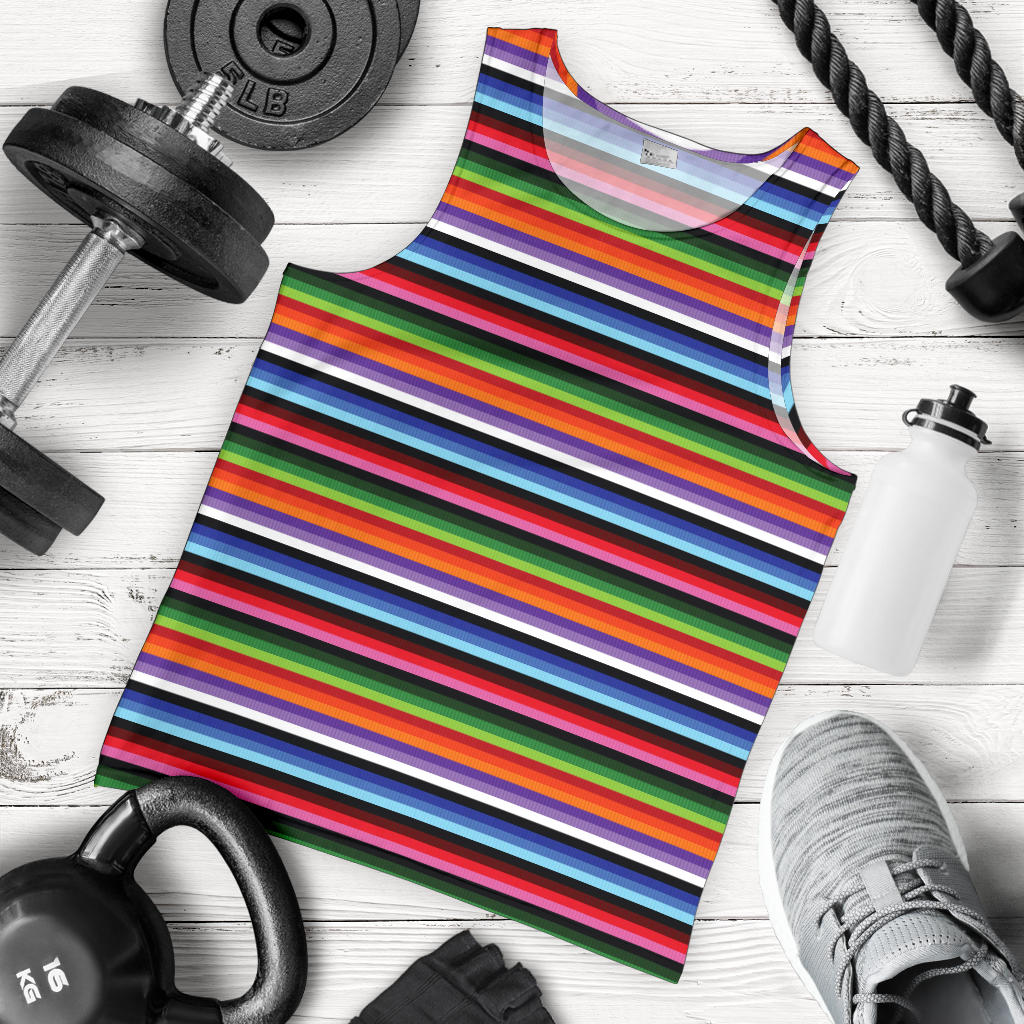 Serape Design Men Tank Top