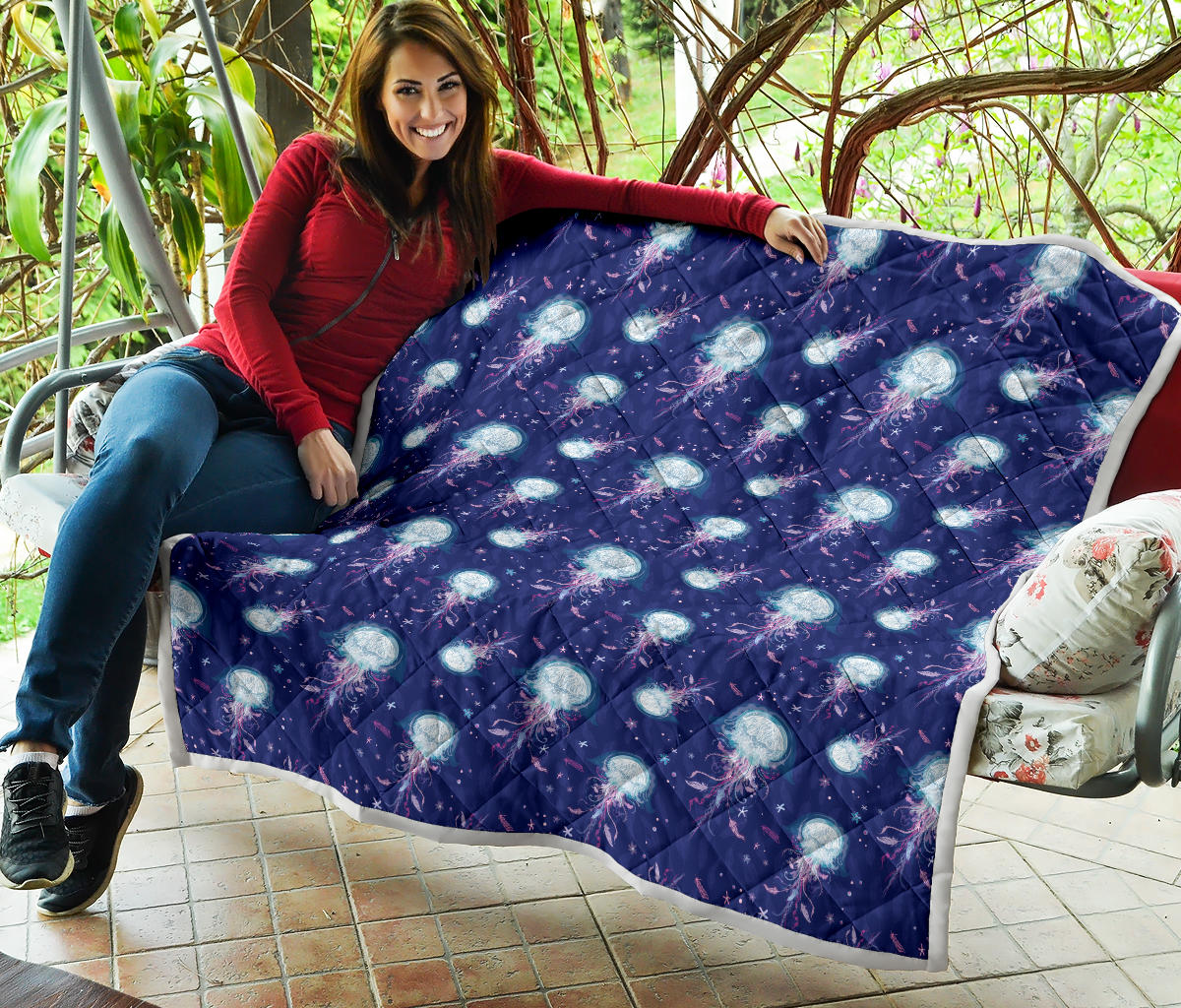 Jellyfish Cute Design Quilt Bedspread