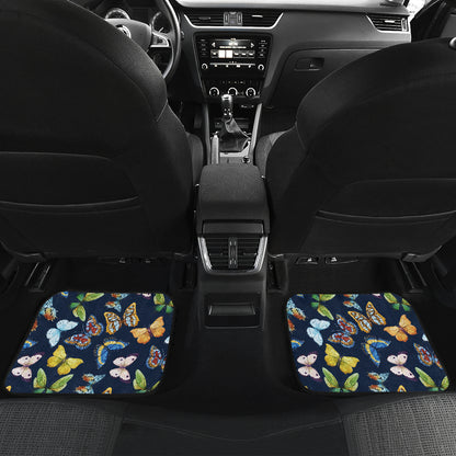Butterfly Beautiful Print Pattern Car Floor Mats Front Back