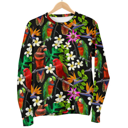 Parrot Design Print Women Long Sleeve Sweatshirt