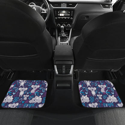 Koala Cute Themed Design Print Car Floor Mats Front Back