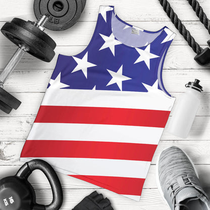 American flag Print Men Tank Top