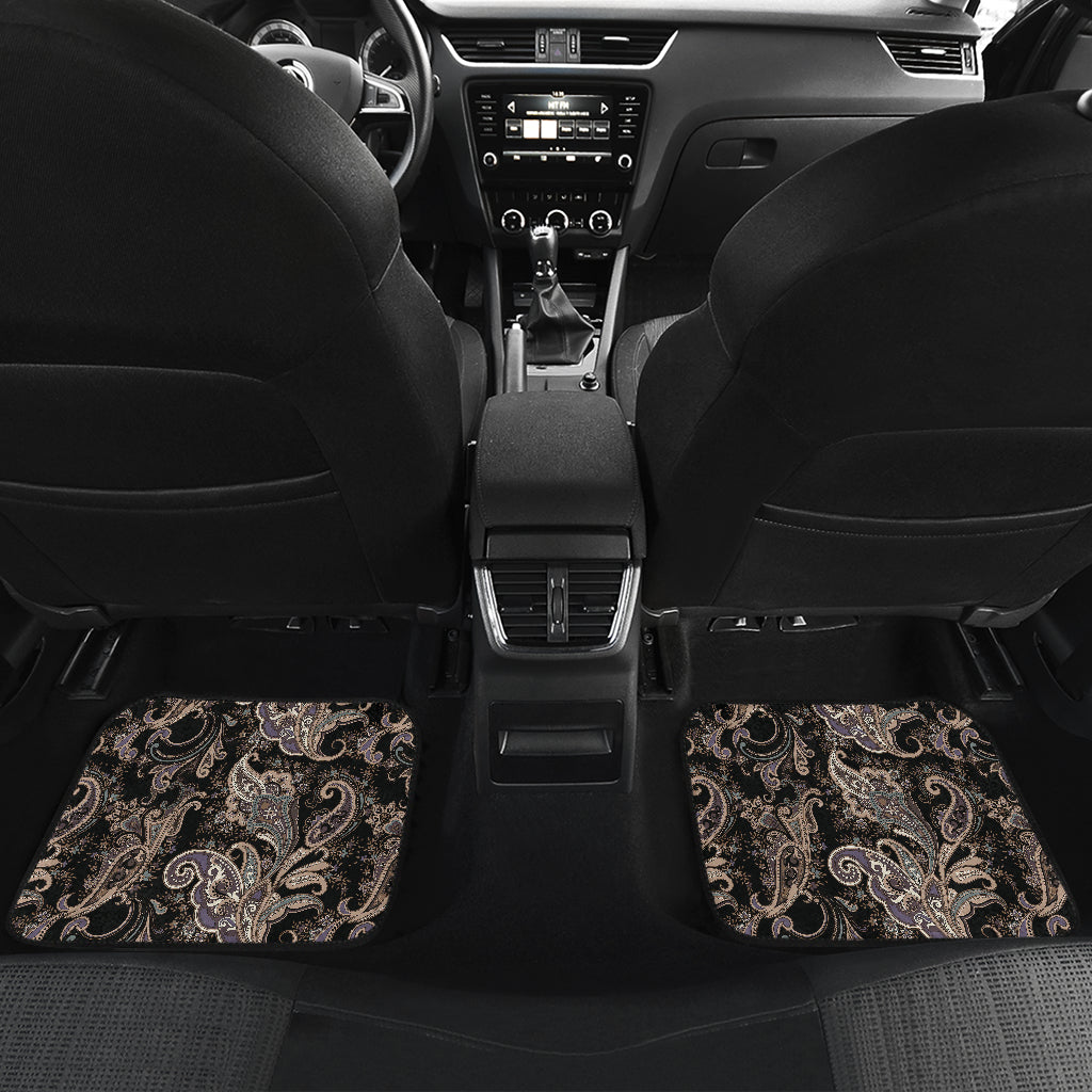 Paisley Mandala Design Print Car Floor Mats Front Back