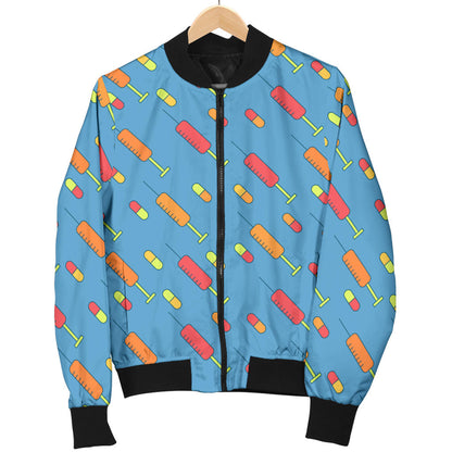 Phlebotomist Medical Pattern Men Bomber Jacket