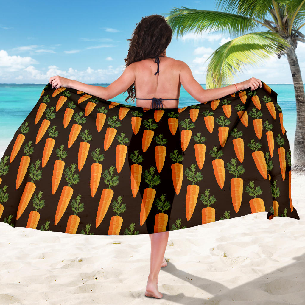 Carrot Pattern Print Design 06 Sarong Pareo Wrap