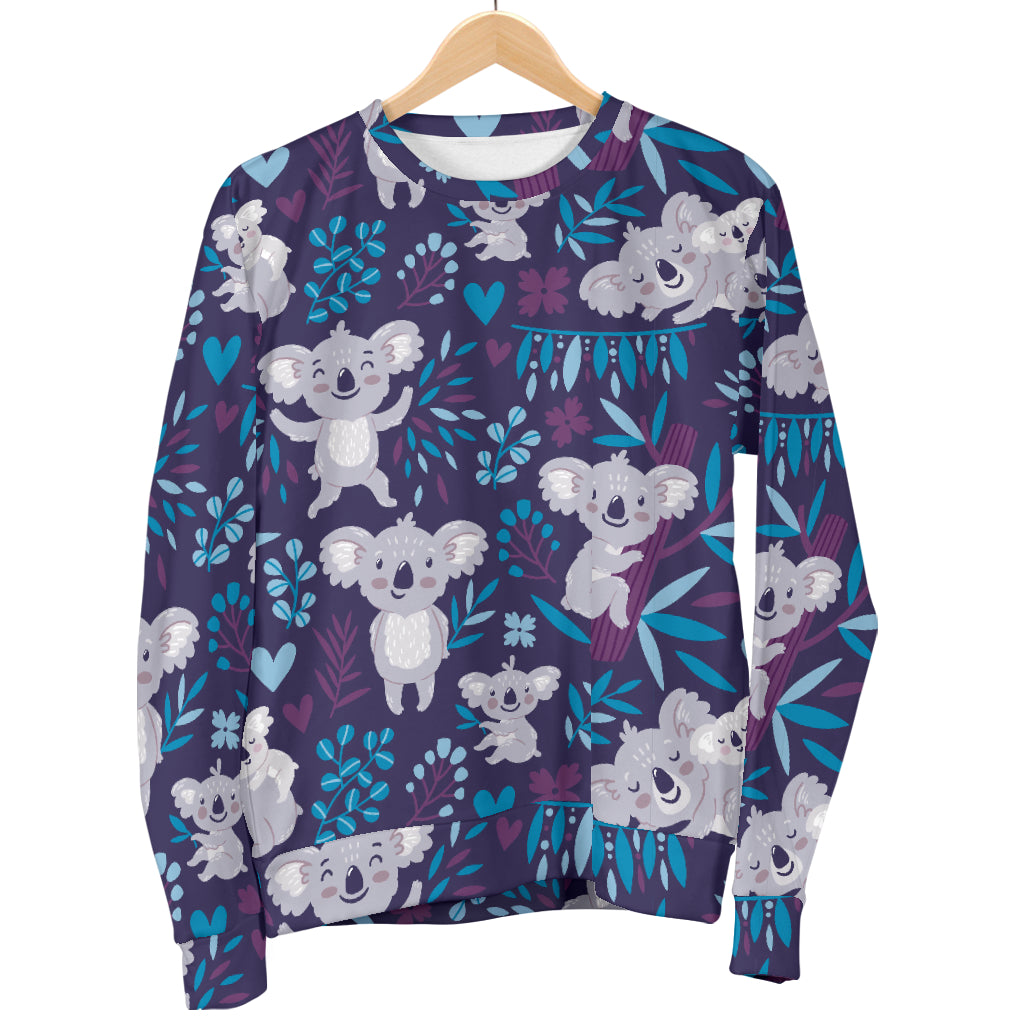 Koala Cute Themed Design Print Women Long Sleeve Sweatshirt