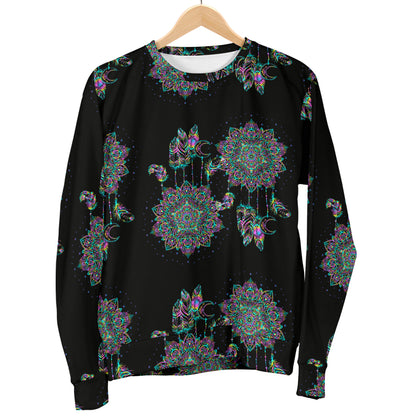 Dream Catcher Colorful Hand Draw Men Long Sleeve Sweatshirt