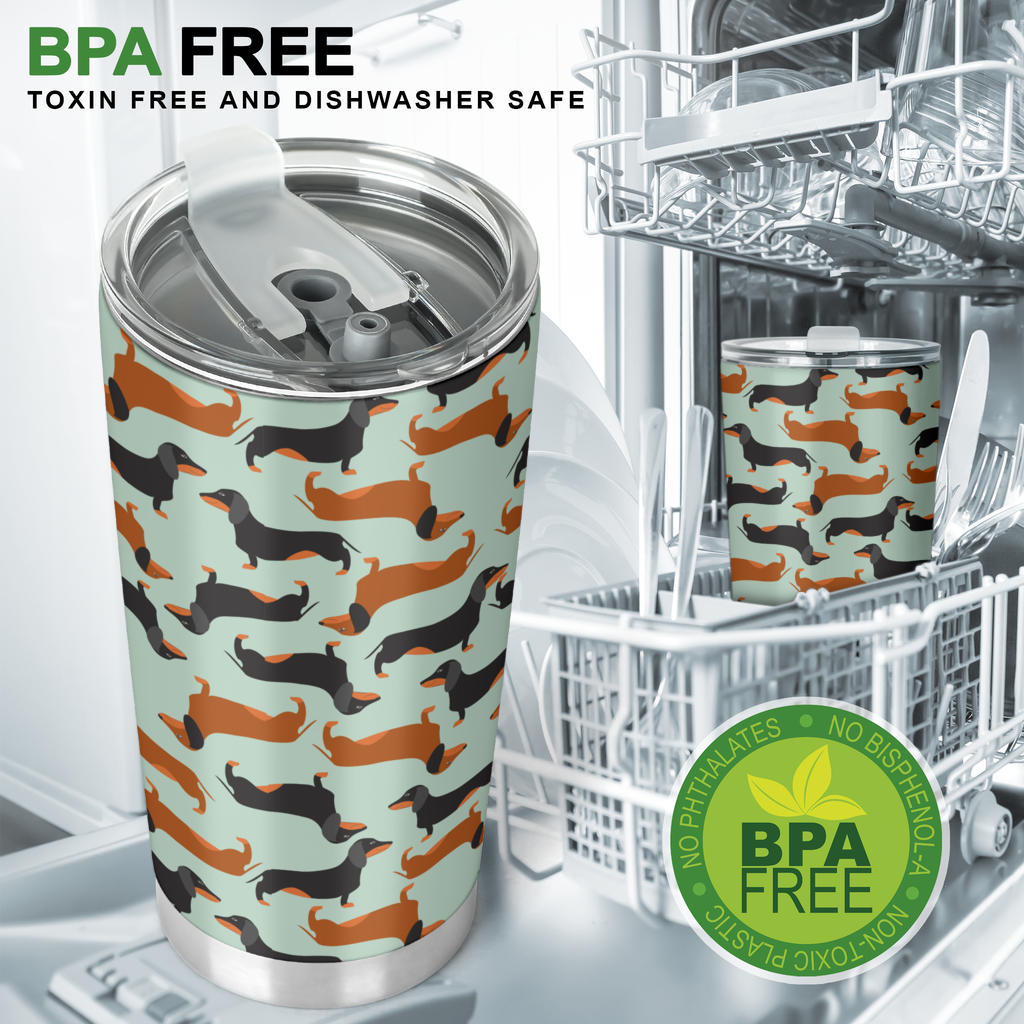 Dachshund Cute Print Pattern Tumbler
